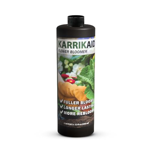 KARRIKAID Flower Bloomer - For Home & Garden Use - Karrikaid Encourages Flower Plant Growth, Bloom Nutrition, and Enhance Blooming for Your Flower Garden - 32 fl oz